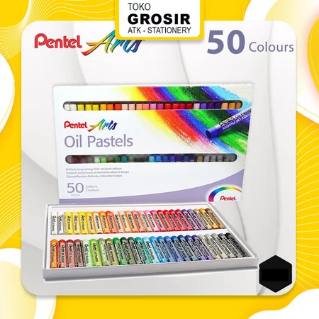 

(LIVE) Crayon Pentel Arts Oil Pastel 50 Warna