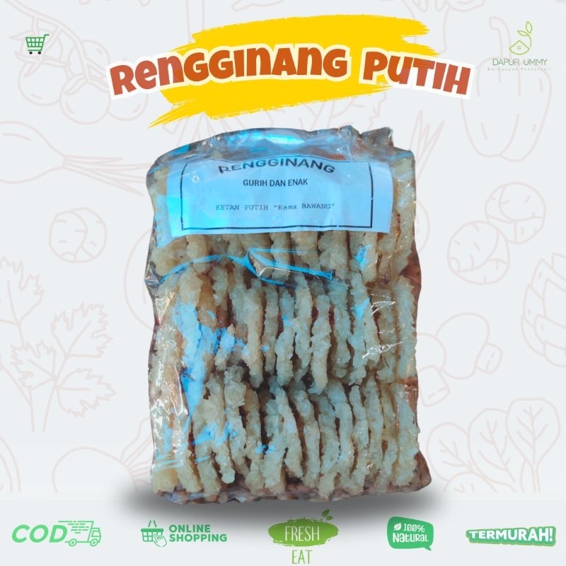 

RENGGINANG • Ketan Putih • Rasa Bawang