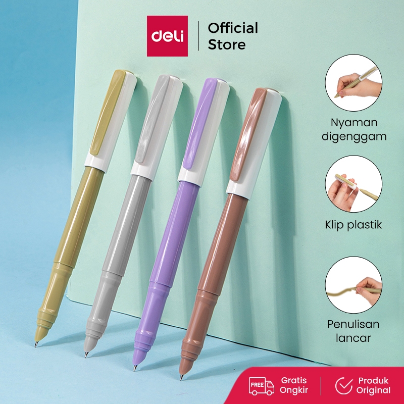 

Deli Pulpen Kaligrafi / Pulpen Tanda Tangan / Fountain Pen Isi 4 SF51X