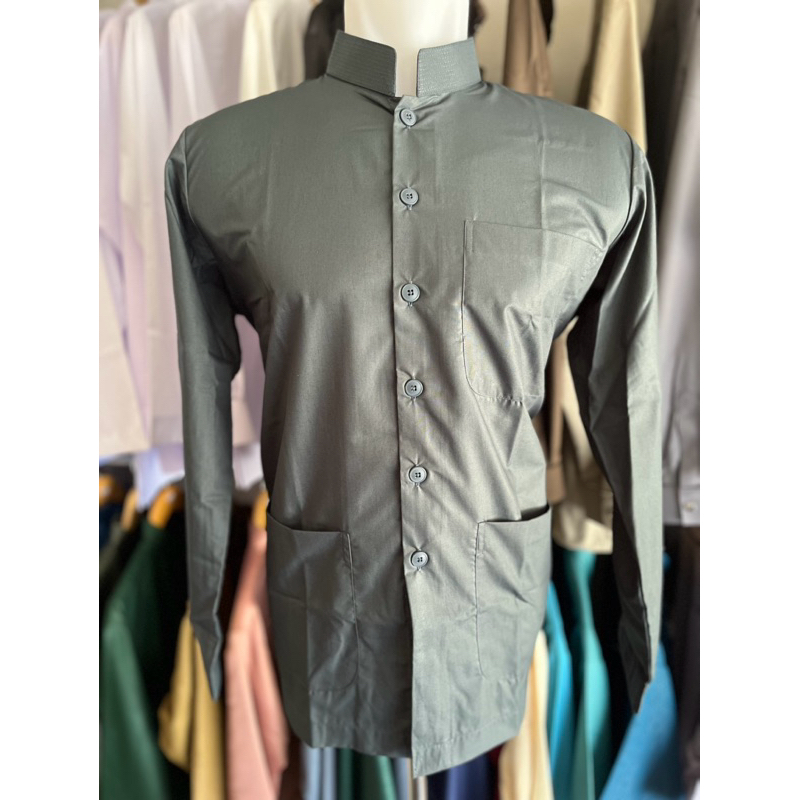 BUSANA MUSLIM BAJU KOKO HAIBAH ALLEBAS WARNA MURAH