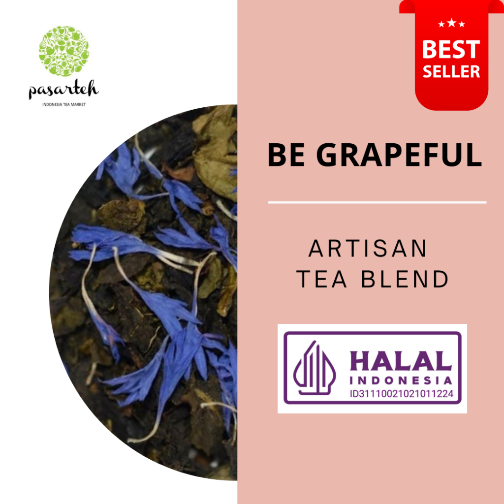 

[ pasarteh ] Be Grapeful Tea | Teh Anggur | Grape Tea | Fruity Tea | Artisan Tea Blend