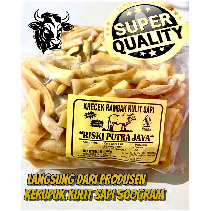 

krecek rambak kulit sapi asli/ krecek sayur stik lebar (500)gram