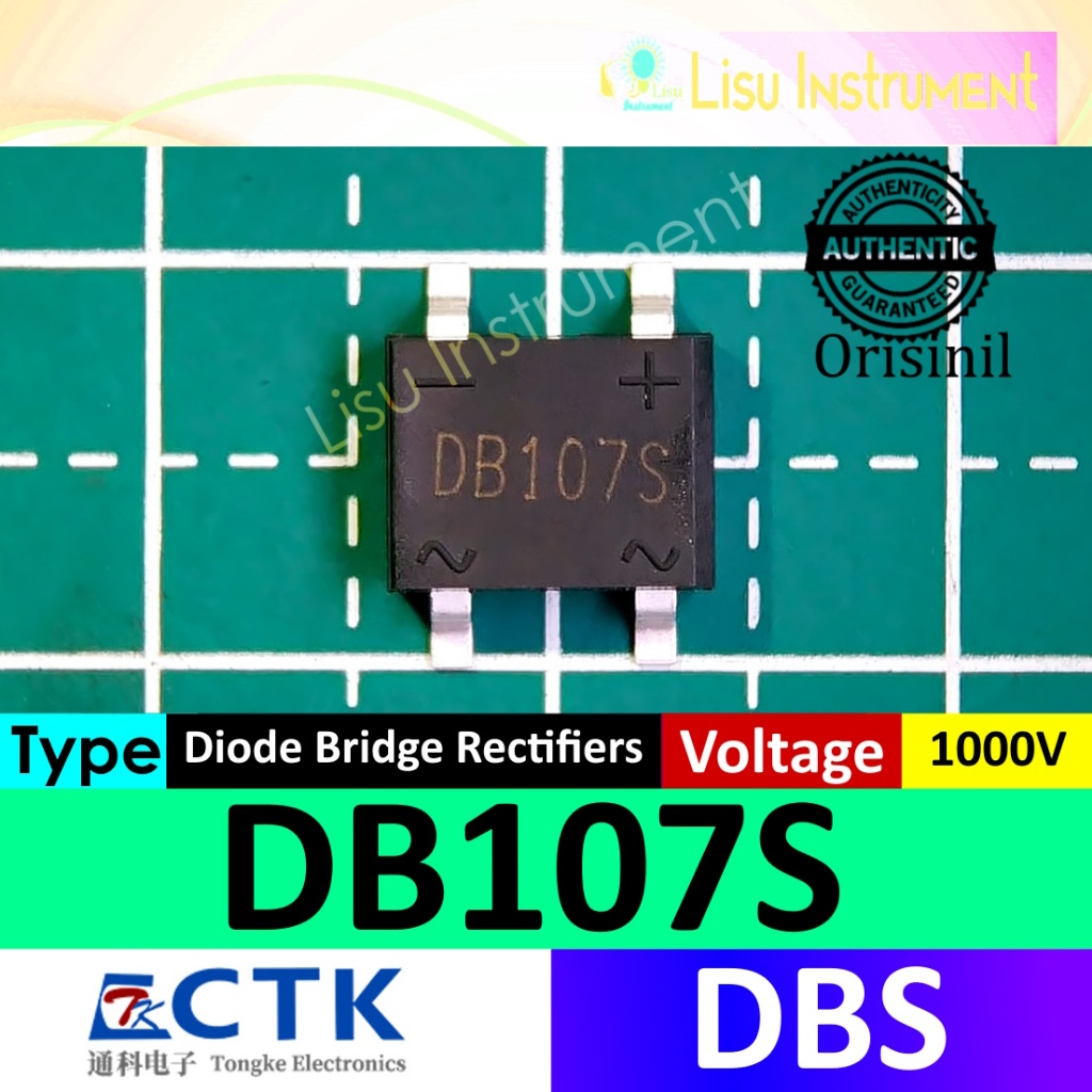DB107S DB107 SOP-4 Single-Phase Bridge Rectifier 1000V 1A