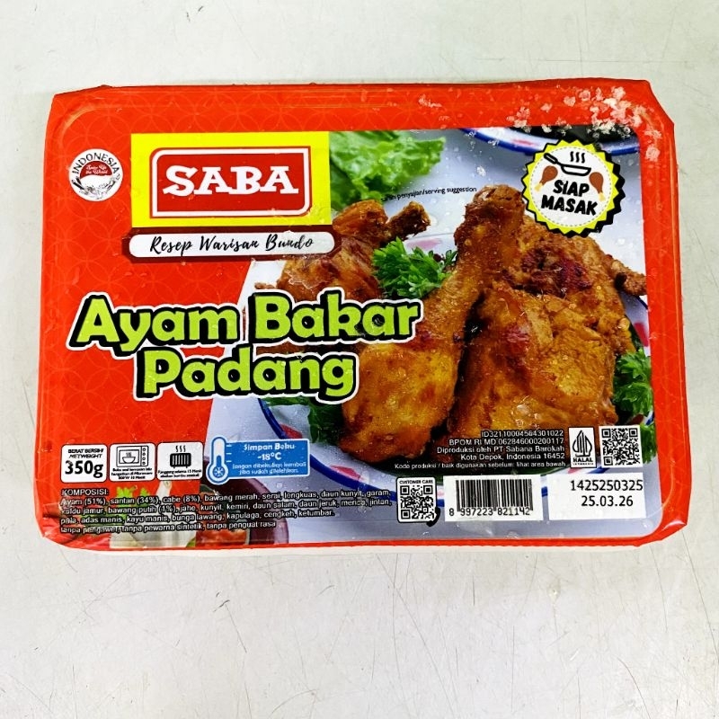 

Saba Ayam Bakar Padang 350gr
