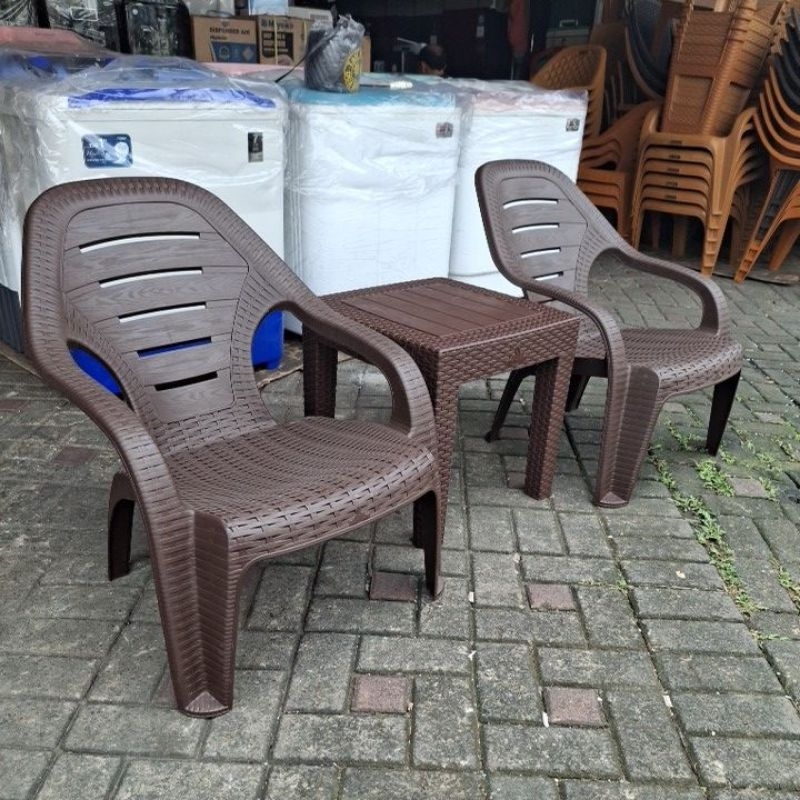 [KARGO] KURSI TERAS OLYMPLAST 509, 2 KURSI 509 dan 1 MEJA OCTR / KURSI PLASTIK / KURSI SANTAI