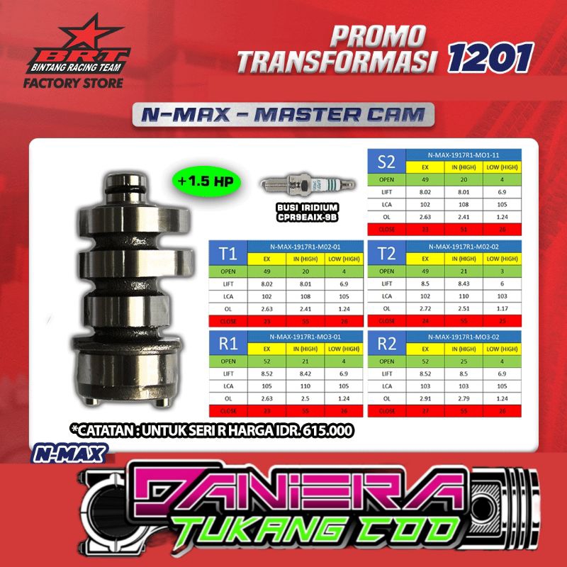 NOKEN AS BRT MASTER CAM NMAX OLD