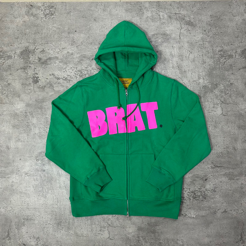 Carpet Company Bart Zip Hoodie Green