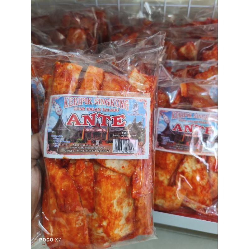 

KERIPIK SINGKONG BALADO ANTE