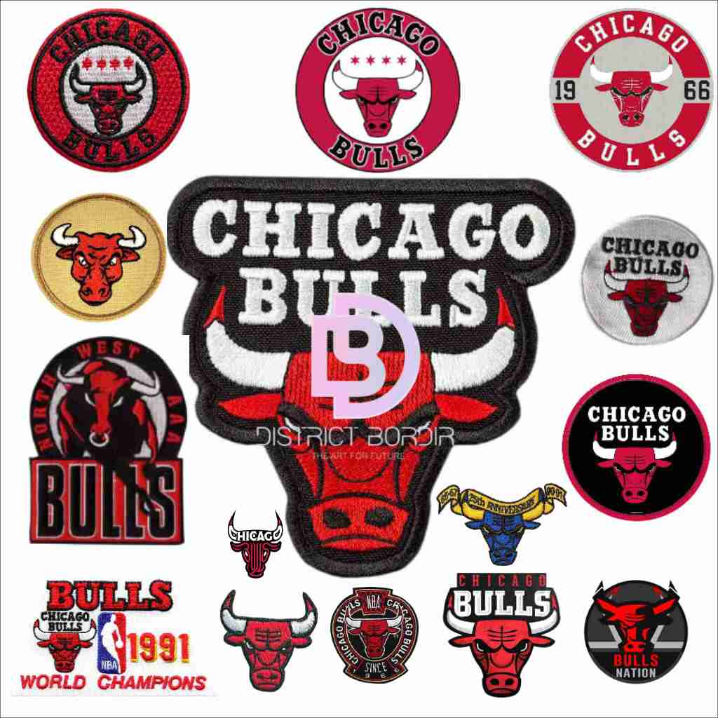 NBA Chicago Bulls Patch Bordir - District Bordir