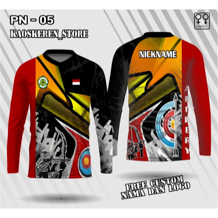 jersey archery lengan panjang kaos panahan Baju olahraga archery panahan jersey panahan dewasa kaos 
