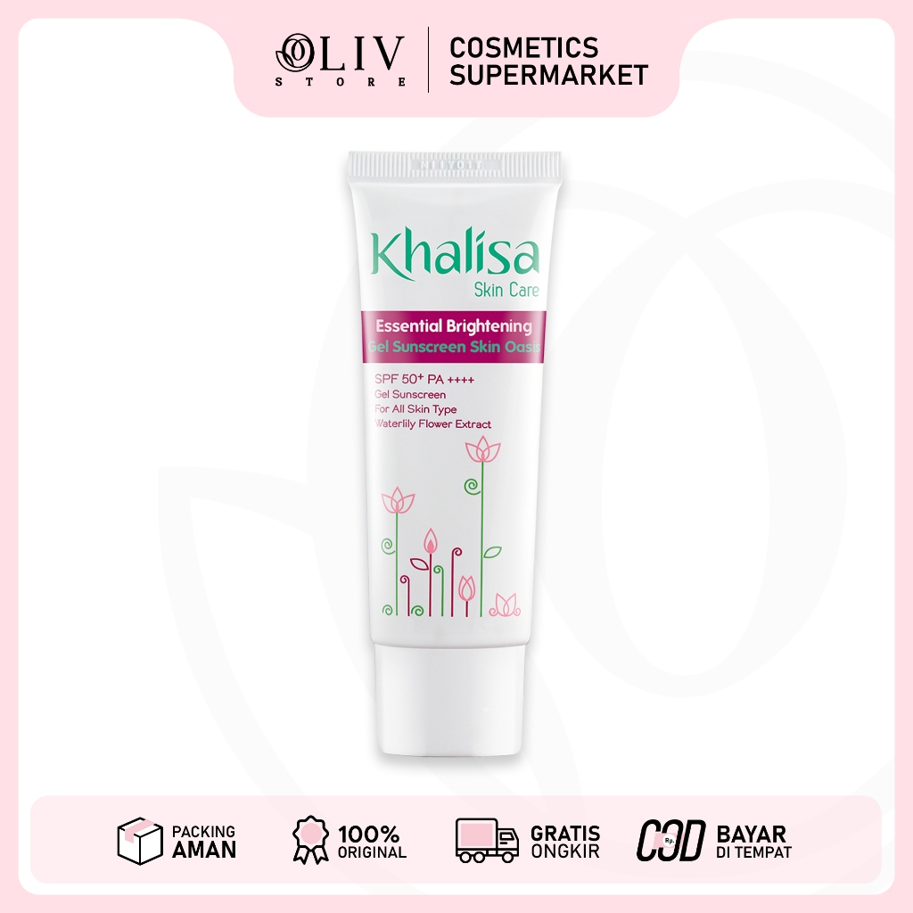 Khalisa Sunscreen Gel UV Skin Oasis 40gr | Sunscreen Wajah