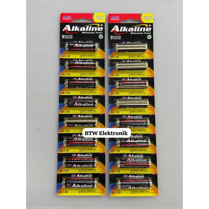 Baterai ABC Alkaline AA 1 PCS / Batrai ABC Alkaline A2 (1 Buah)