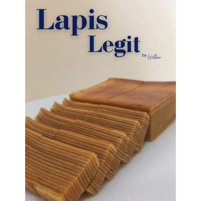 

Kue Lapis Legit Pontianak Premium ✨️ Butter Blue Triangle/Wjisman