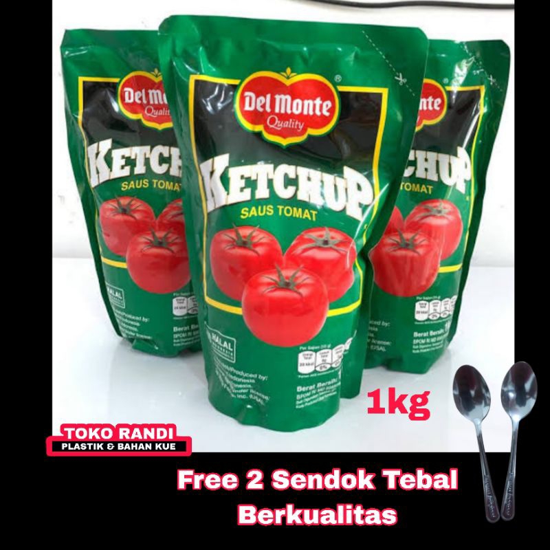 

Delmonte Ketchup saus tomat 1kg Free Sendok