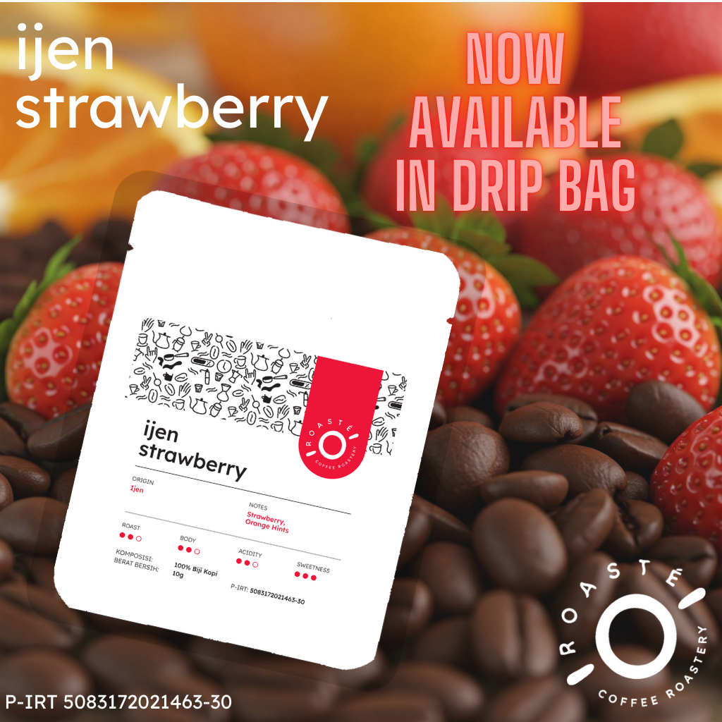

Ijen Strawberry Crush Drip Bag 10g - Coffee Kopi Arabica Ijen Anaerob Siap diseduh