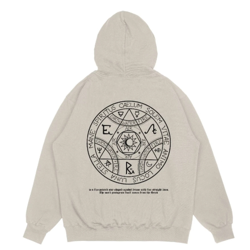 Sweater Hoodie Humanity Pria Distro Fleece Tebal Premium Hoodie Unisex - Beige