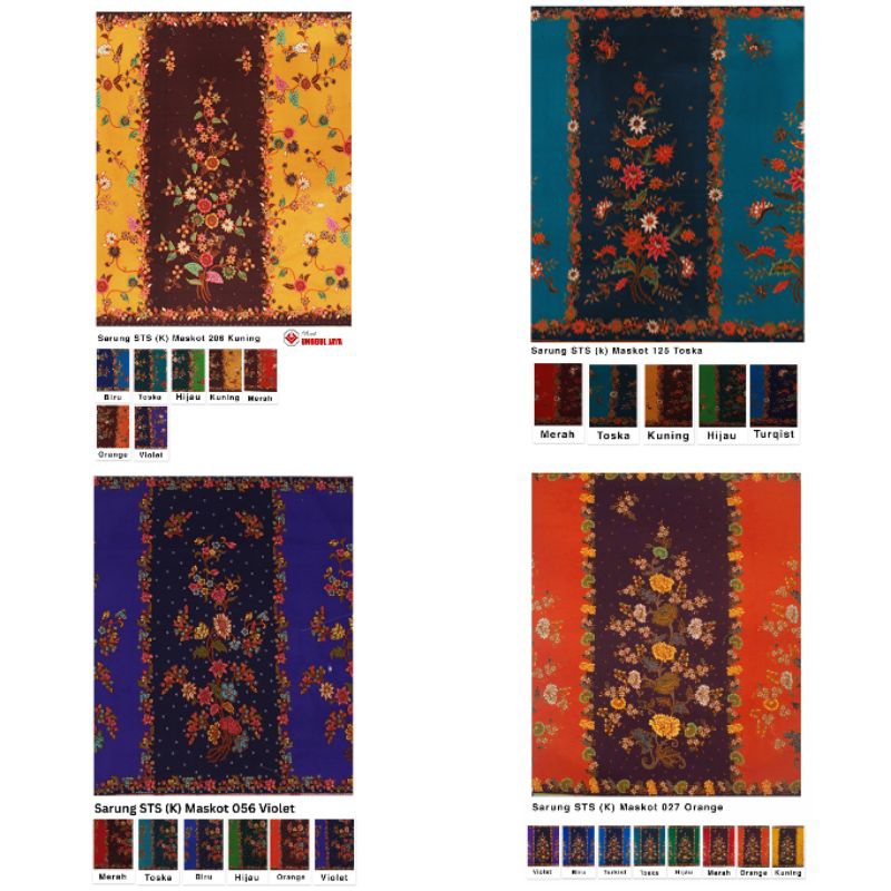 Sarung Batik Wanita Unggul Jaya - Putri Jelita - STS (k) Maskot 027, 056, 125, 206, 298