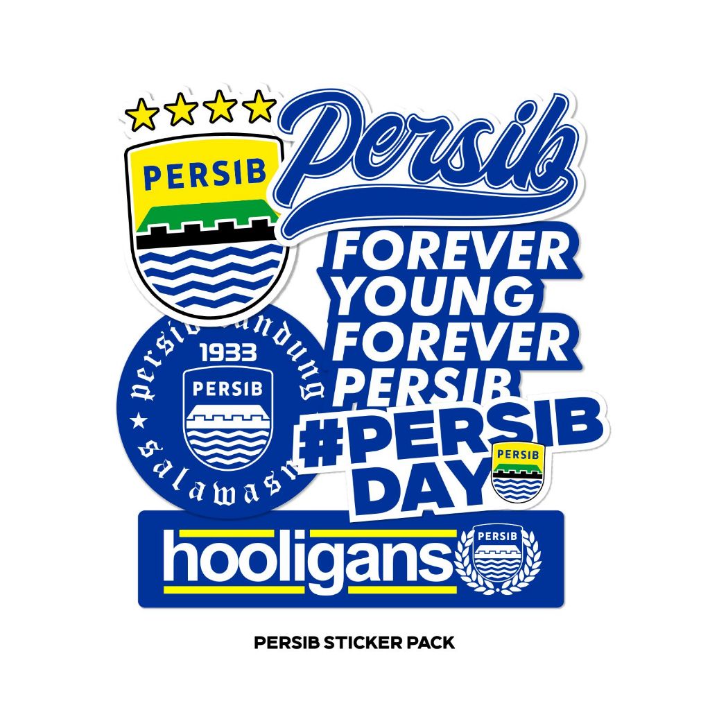 

Persib Stiker Pack Vynil Laminasi Glossy Anti Air Sticker Persib Bandung