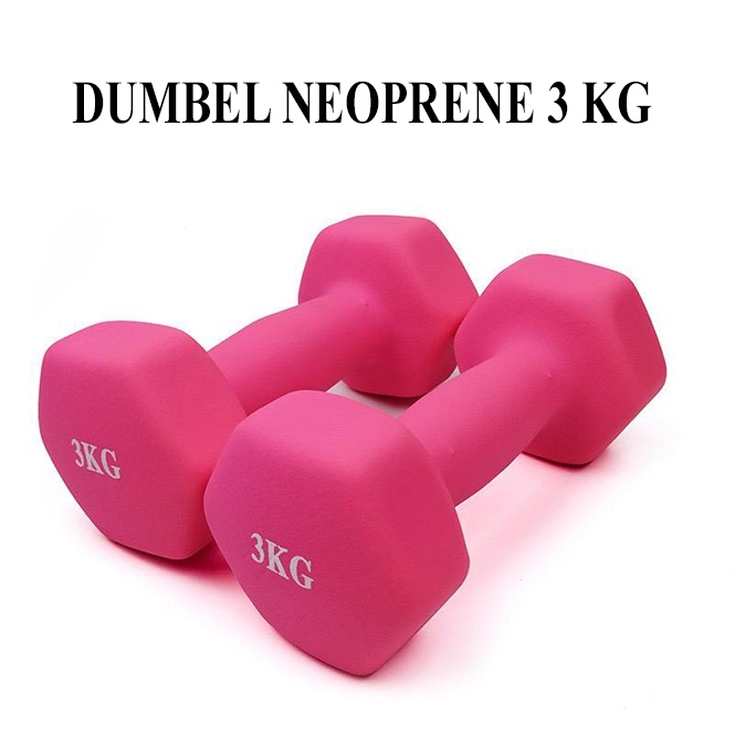 dumbel besi neoprane 3 kg dumbel neoprane 3 kg barbel 3kg