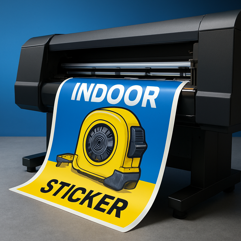 

Stiker Indoor meteran berkualitas tinggi - bahan vynil/transparan (anti air)