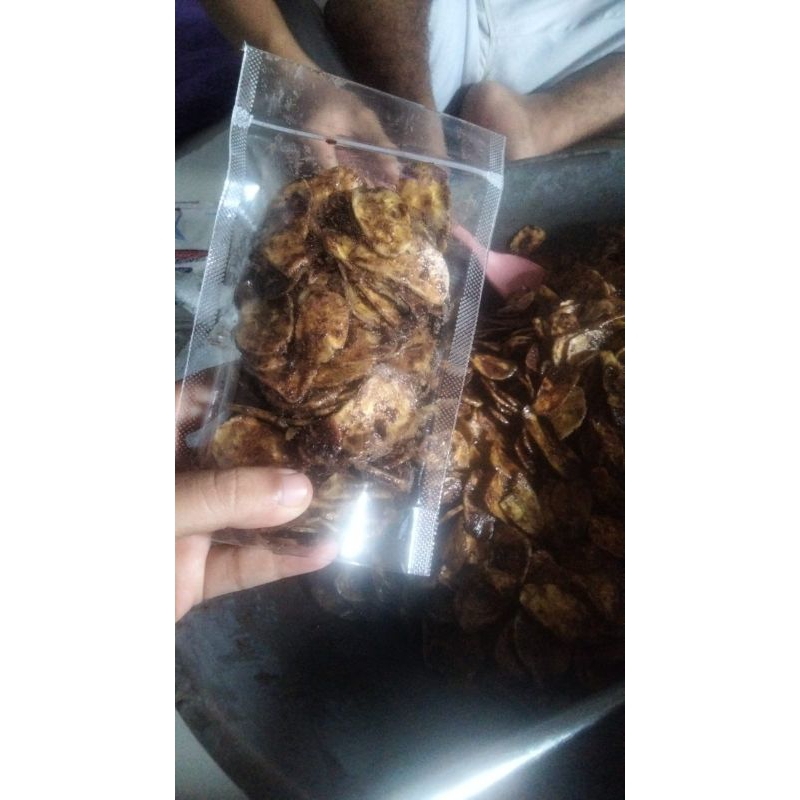 

keripik pisang coklat lumer