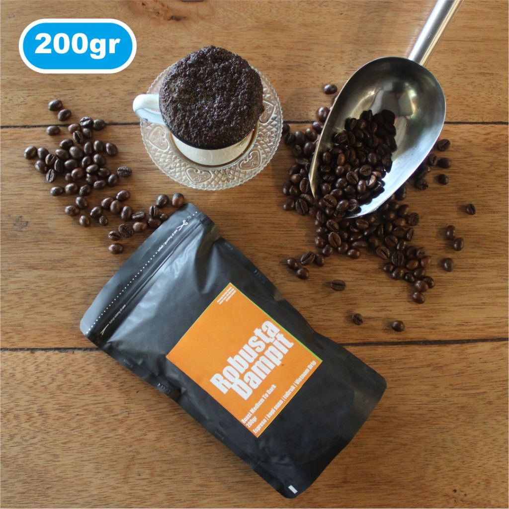 

Robusta Dampit - Roast Bean / Bubuk / biji kopi Kualitas Super 200gr