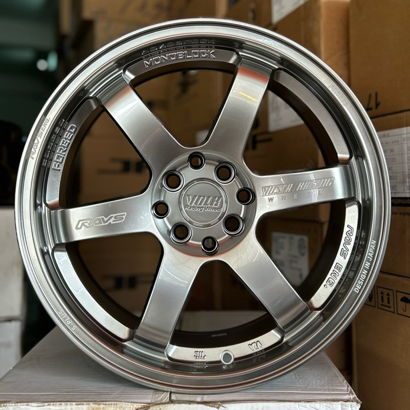 Velg Volk Rays Te37 Ring 17 Lebar 7.5 Pcd 8x100/114 Et 38 Warna Hyper Black | Velg R17 | Velg Mobil 