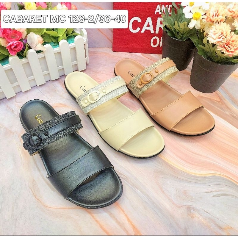 SANDAL TEPLEK WANITA STRAF 2 Cabaret MC 128-2