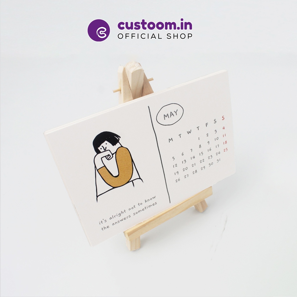 

Kalender 2025 | Decoration Calendar | A6 Size | Easel Stand Landscape Calendar | Custoom.in