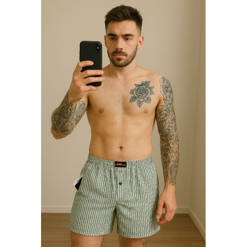 Looking Celana Pendek SALUR Pria | Boxer Pria Salur Unisex | Celana Pria Salur Unisex