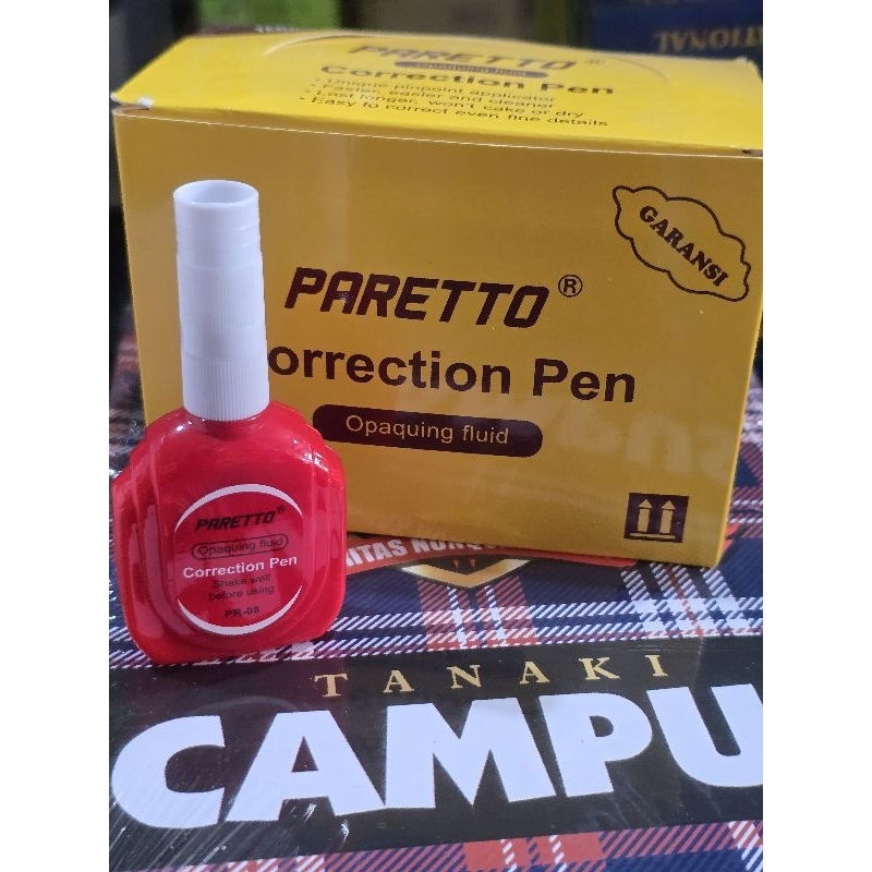 

TIPEX CAIR PARETTO TIPEX MURAH ISI 12 PCS HARGA PER KOTAK TIPE-X CAIR