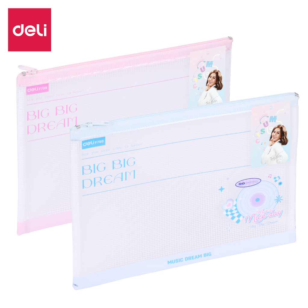 

Deli X Agnes Mo Deli Zip Bag/Transparent Pencil Pouch F799