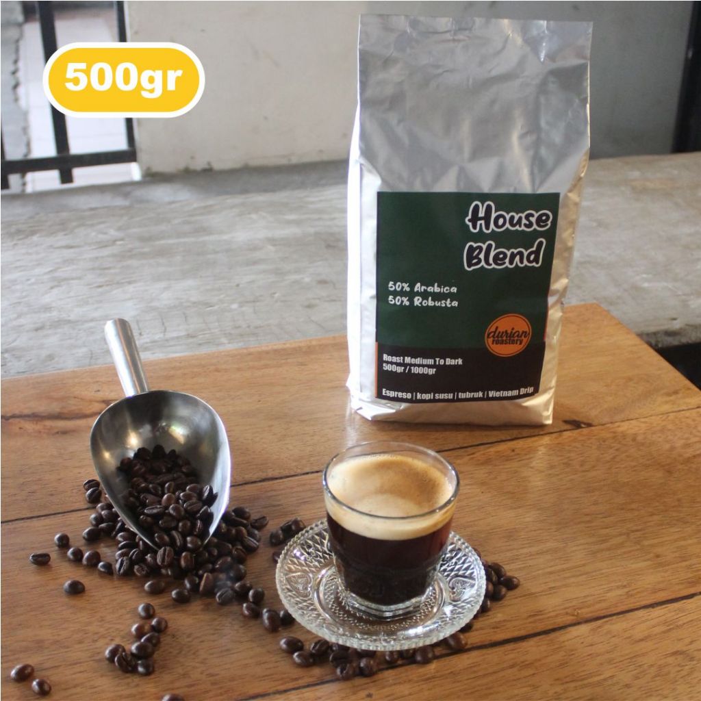 

Kopi House Blend Espresso - Arabica & Fine Robusta - 500gr