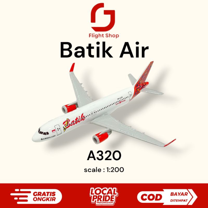 Miniatur Replika Diecast Pesawat Batik Air