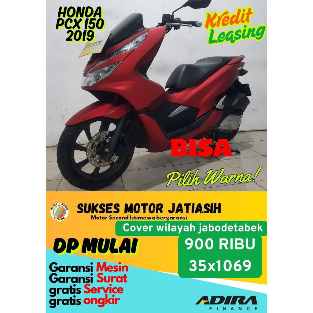 proses registrasi DP motor honda pcx 150 cbs