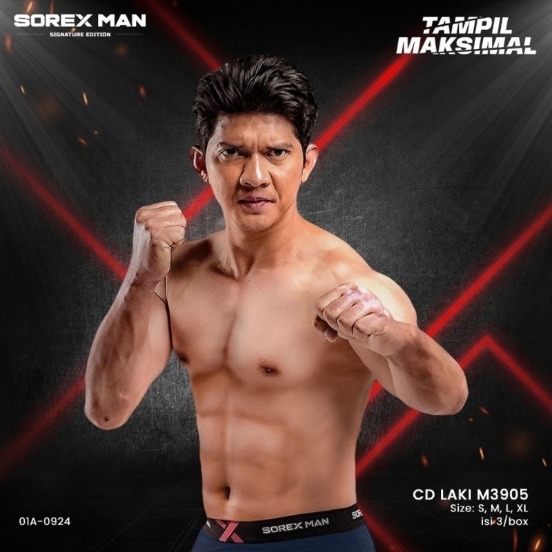 SOREX MAN 3905 SET 3 Pcs | (3 Pcs) Sorex Man Special Edition "Iko Uwais" Celana Dalam Pria Signature