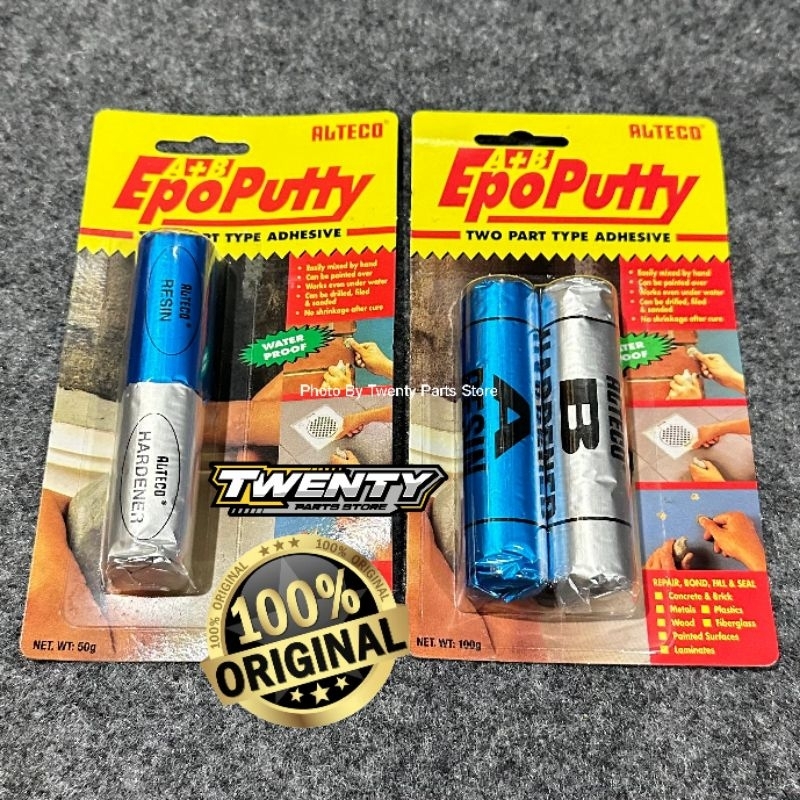 

LEM PORTING 50 GRAM DAN 100 GRAM / LEM EPO PUTTY ALTECO / EPO PUTTY RESIN HARDENER ORIGINAL ALTECO