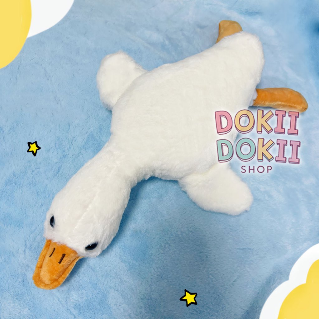 Boneka Angsa Soang Putih Uk 50 Cm Besar Yang Menenangkan, Boneka Bantal Tidur Mewah Kreatif | High Q