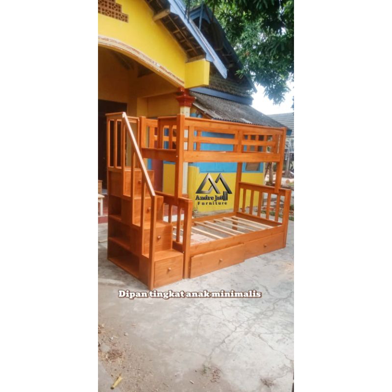 Dipan tingkat anak - tempat tidur tingkat - 2 ukuran