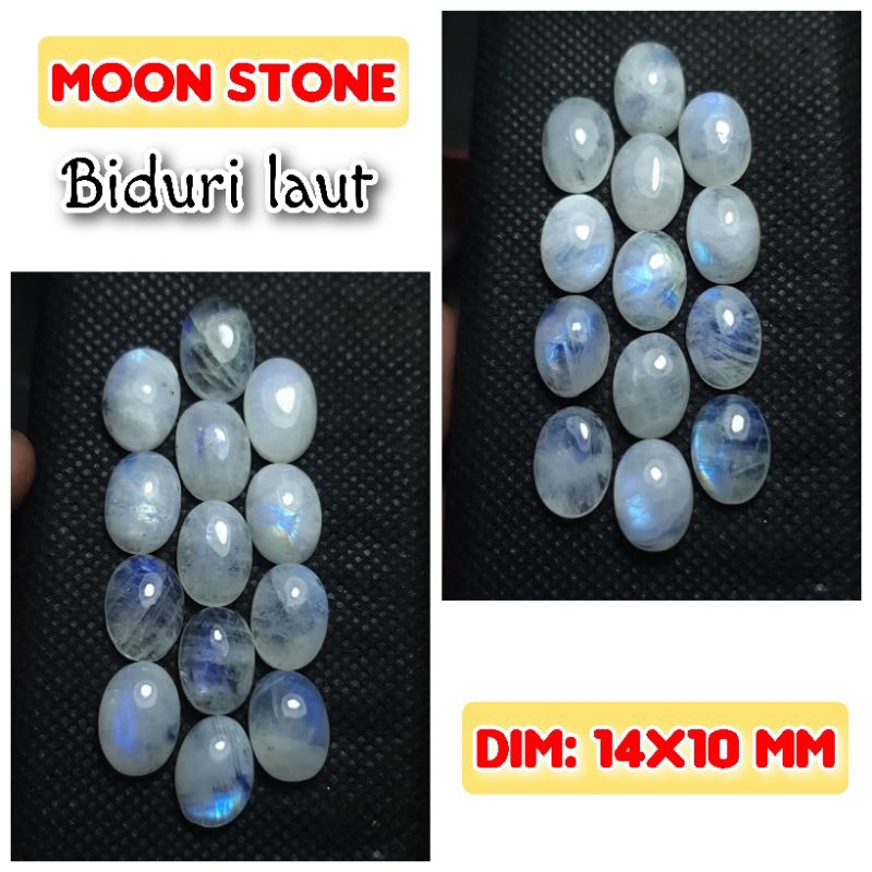 Batu Asli Natural moonstone/biduri laut gems.06
