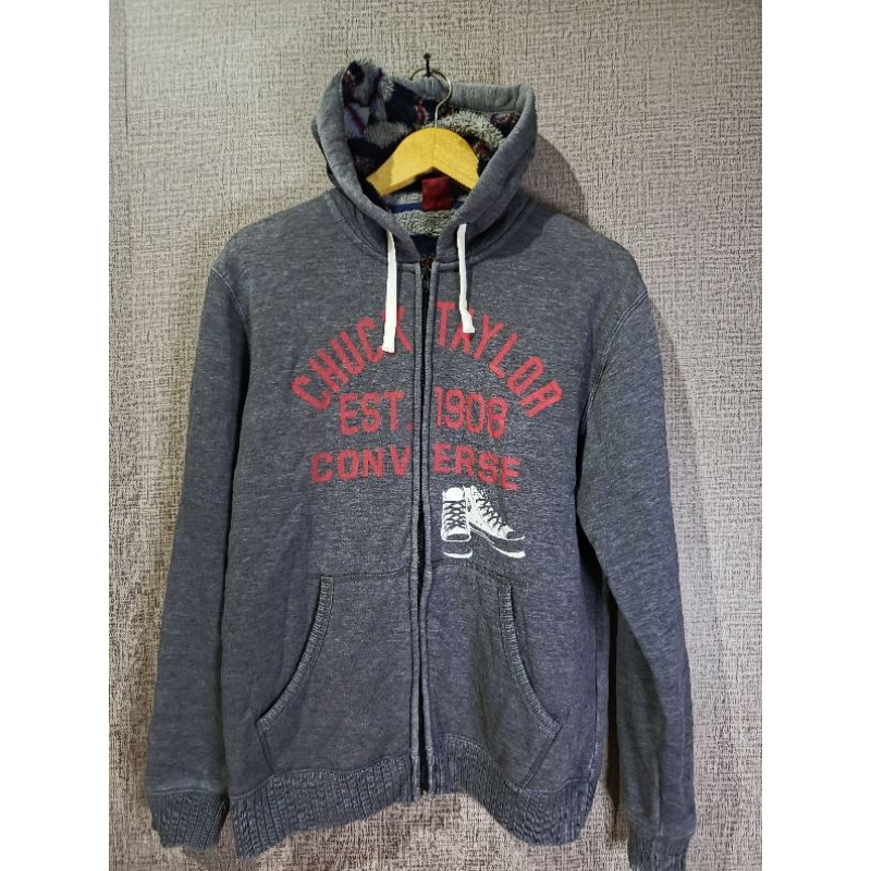 hoodie converse all star zip sherpa second