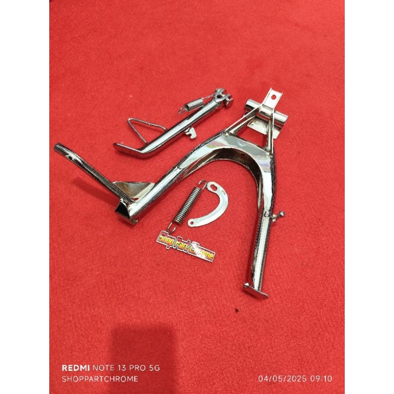 Standar/Jagang Tengah+Samping original set pir+C MEGAPRO NEW/PRIMUS CROM CELUP