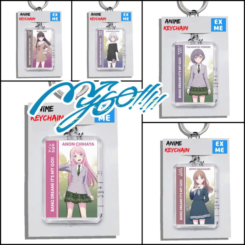 Gantungan Kunci Bang Dream It's MyGo - Keychain Bang Dream It's MyGo - Ganci Anime - Gantungan Kunci