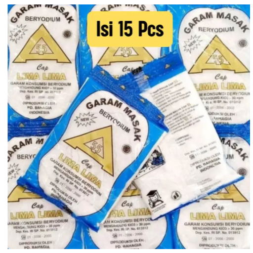 

15 Pcs Garam Halus Beryodium Kemasan 100gr