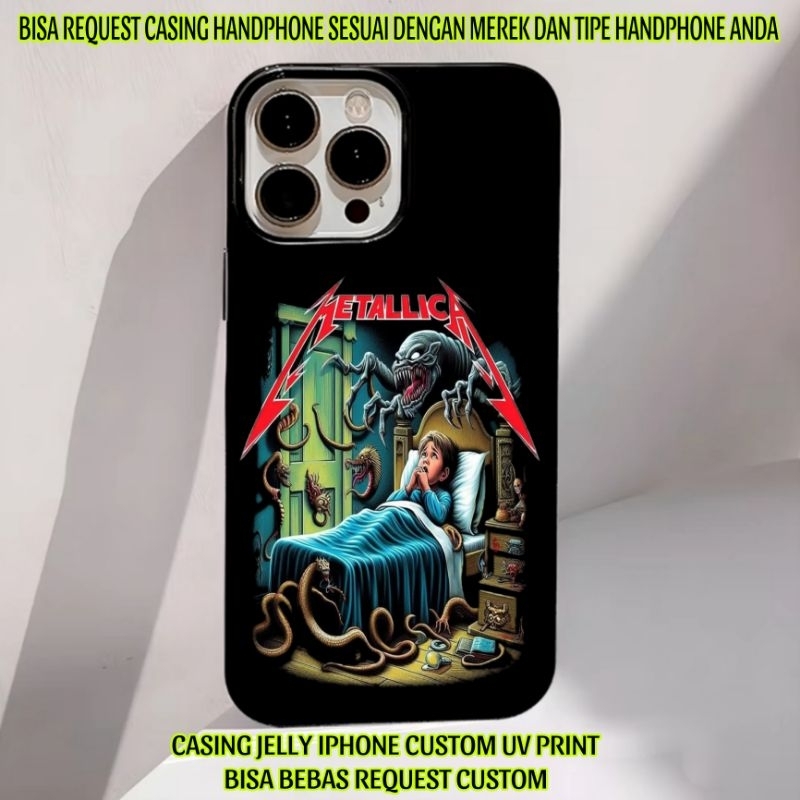 CASING CUSTOM UV PRINT CASING HANDPHONE IPHONE METALLICA GHOSH CHILDREN CUSTOM UV PRINT BISA BEBAS R