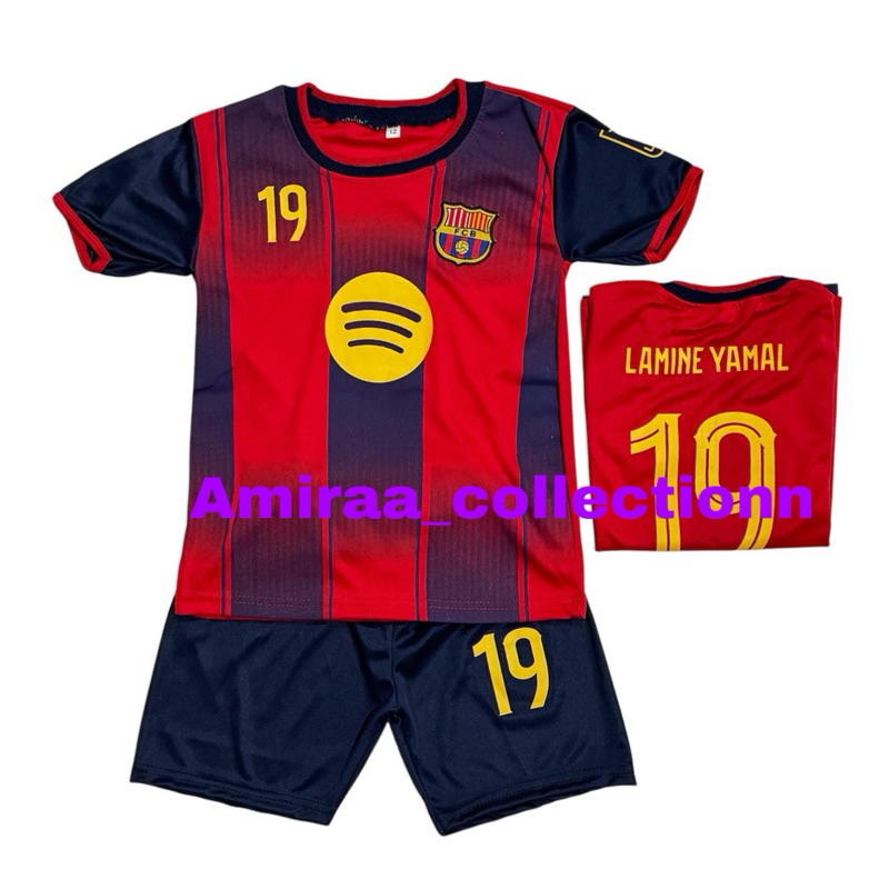 COD / SETELAN BAJU BOLA ANAK BARCA BIRU  TERBARU  / SET BAJU BOLA ANAK LAKI LAKI TERMURAH