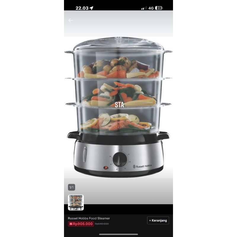 Food Steamer Russel Hobbs