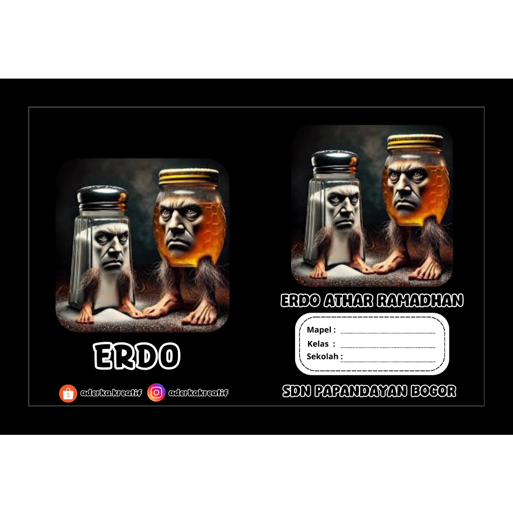 

Sampul Buku Tulis Sidu Custom Anak Sekolah Anomali Garam madu