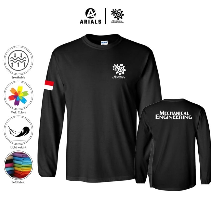 Arials Kaos Baju Lengan Panjang Profesi Mechanical Engineering