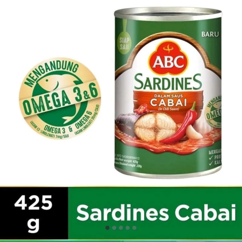 

ABC SARDINES TOMAT KLG 425g